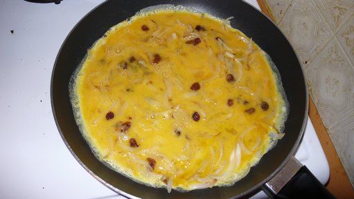 omelette aux raisins sec